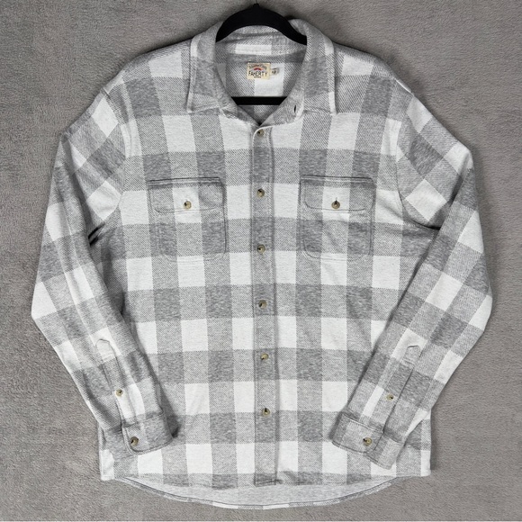 Faherty Other - Faherty Legend Sweater Shirt Men's XL‎ White Gray Plaid MXC0001 Button Up